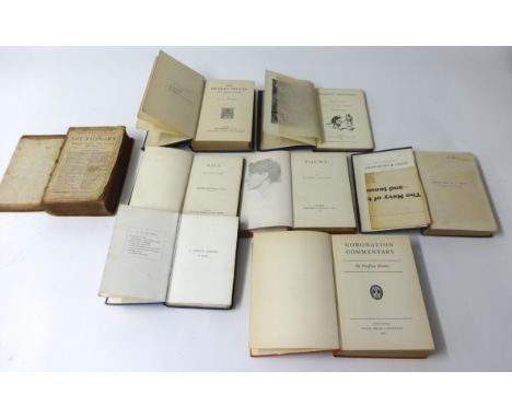 BOOKS (8) including Arthur Hughes 1874 'Speaking Likenesses', Poetry, Alfred Tennyson 'Maud' 1855, D H Lawrence 'The Prussian