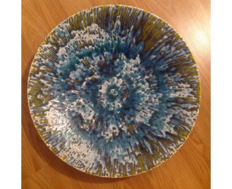 JANICE TCHALENKO (born 1942) large pottery charger (the potter started at the Leach School producing pots n the traditional s
