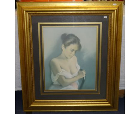 Limited edition print 'Portrait of a Seated Girl', signed and numbered 665/851