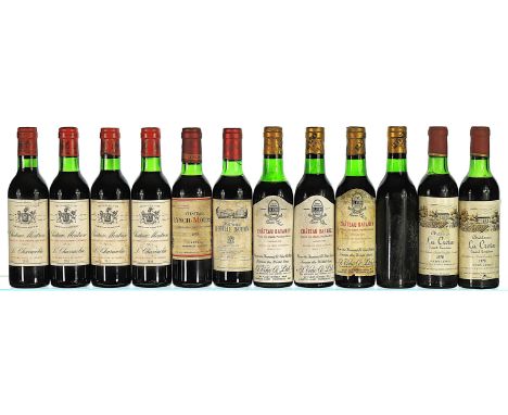 1970 Chateau La Croix, Saint-Emilion 1 VTS, 1 TS, labels soiled. 2x37.5cl  1970 Chateau Batailley 5eme Cru Classe, Pauillac [