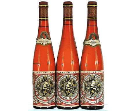 1961 Freiherr Langwerth von Simmern, Rauenthaler Herberg Riesling, Rheingau  3x75cl  Labels slightly soiled, 2 with Dutch imp