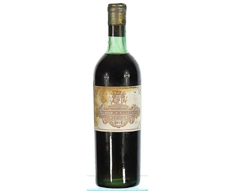 1913 Chateau Coutet Premier Cru Classe, Barsac  1x75cl  TS, label stained, 'Landau' handwritten in pen at top edge, capsule c