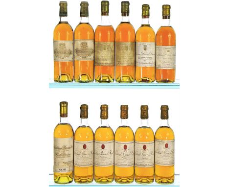 1970 Chateau Doisy Daene 2eme Cru Classe, Barsac  1 BN, 1 H/MS, labels badly soiled.   2x75cl  1970 Chateau Broustet 2eme Cru
