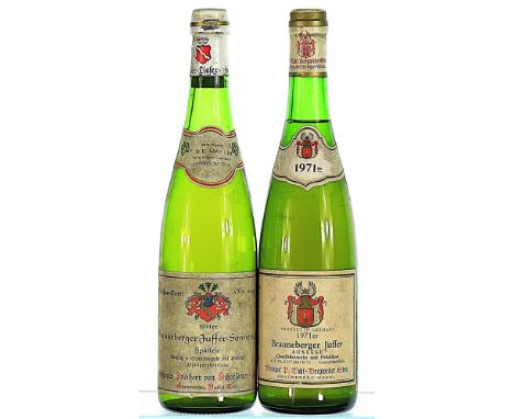 1971 P Licht Bergweiler, Brauneberger Juffer Riesling Auslese, Mosel  1x75cl 1971 Schorlemer, Brauneberger Juffer Sonnenuhr R