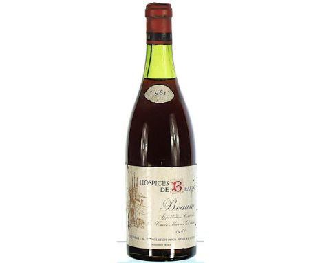 1961 Hospices de Beaune (Joseph Drouhin), Beaune Premier Cru, Cuvee Maurice Drouhin 1x75cl   Label slightly soiled and scuffe