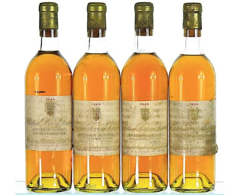 1949 Chateau Doisy Daene 2eme Cru Classe, Barsac  4x75cl  1 BN, 2 VTS, 1 TS, labels soiled, capsules showing slight signs of 
