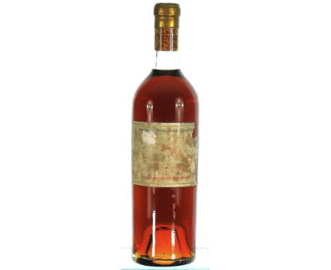 1947 Chateau d'Yquem Premier Cru Superieur, Sauternes 1x75cl   BN, label stained and damaged, vintage embossed capsule showin