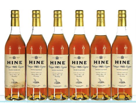 1985 Hine, Vintage Early Landed, Cognac  6x70cl   Landed 1987, bottled 2002, Tanner's Ltd., 3 labels very slightly soiled, 3 