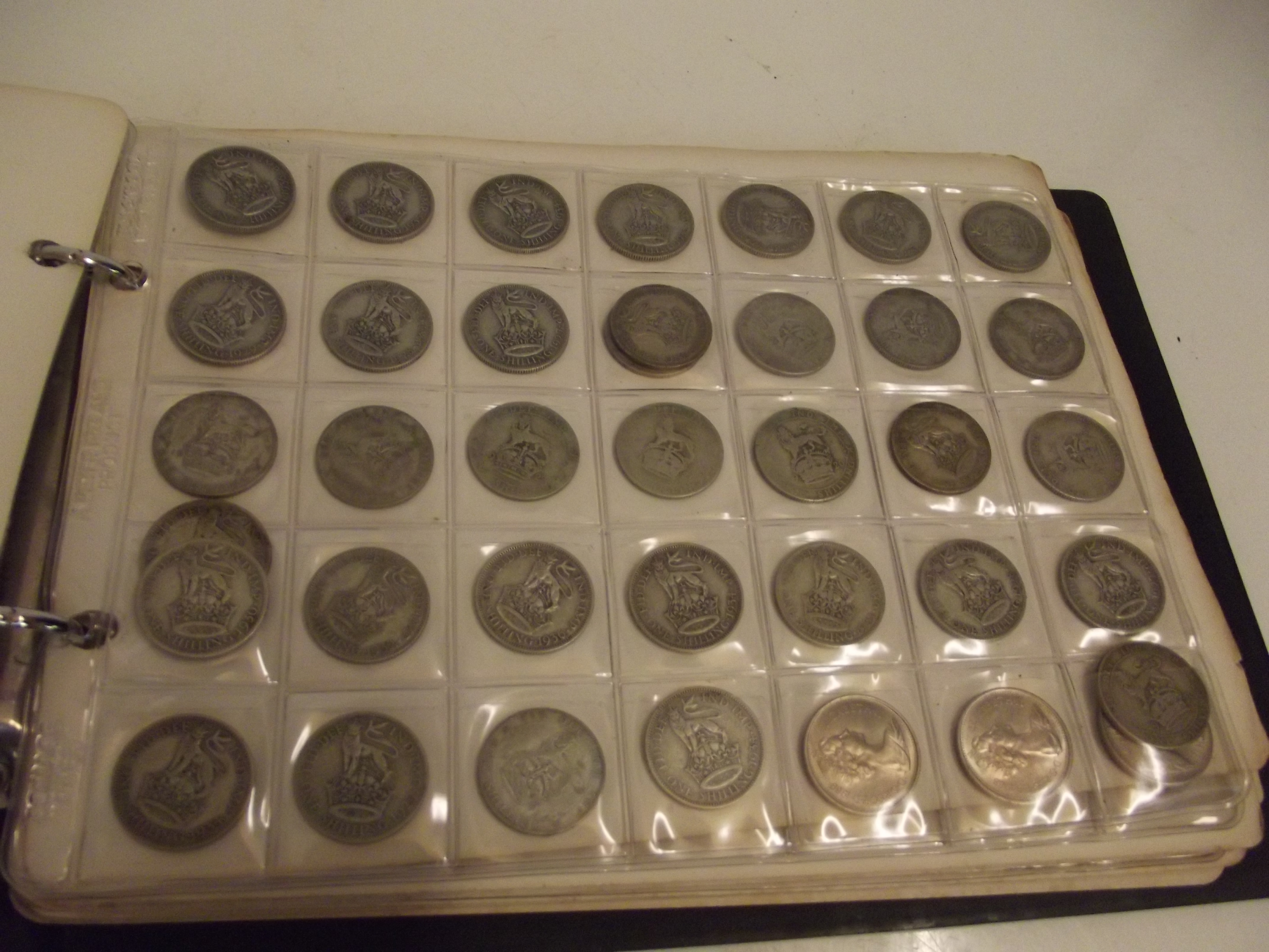 Coin album containing mainly British coins