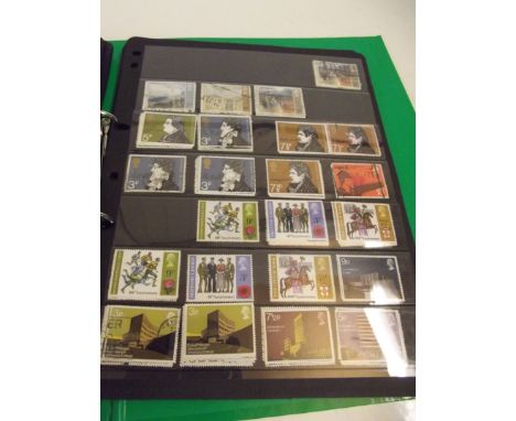 Stamp album containing mainly British stamps 