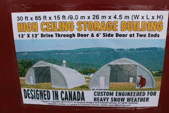 High Ceiling Storage Building 30x85x 15 12x 12 Drive