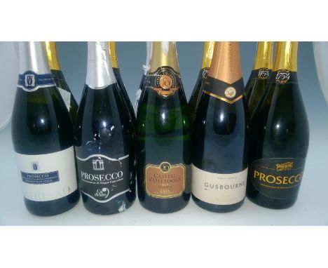 *12 x bottles assorted Prosecco, Cava and Sparkling Wine.
