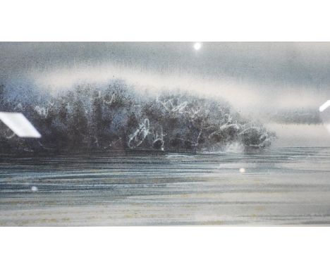 Deborah Walker, A framed and glazed mixed media on paper, 'Winter Light, Branston', monogram lower right, details verso. H.37