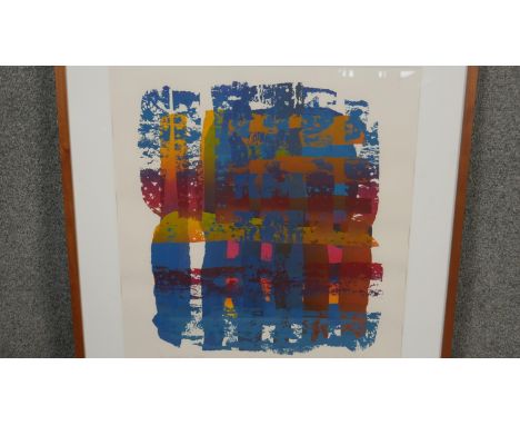 Gail Altschuler (b.1957- ) A framed and glazed coloured screen print titled "First Light" signed and titled, edition 6/8. H.6