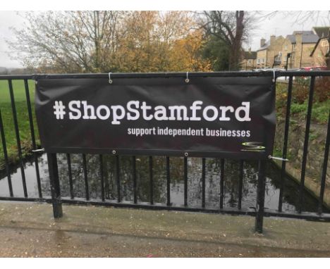 A #Shop Stamford Shopping Experience, a bundle of four £25 vouchers from Anand Shoes., Energy Clothing., Murano Silver., and 