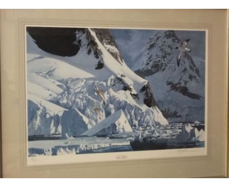 Keith Shackleton - (20th century British), Cape Renard, coloured limited edition print, signed edition 389/450, 49 x  70 cm a