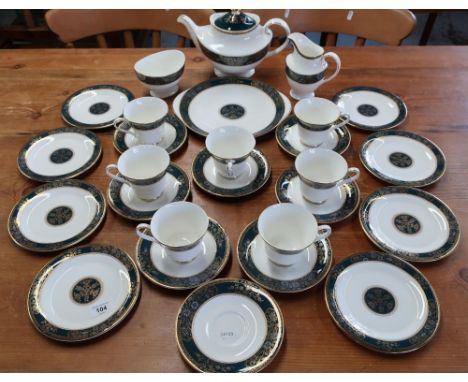 Royal Doulton Carlyle part tea service with serving plate, side plates etc 