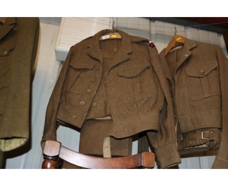 A Royal Artillery blouse and trousers 