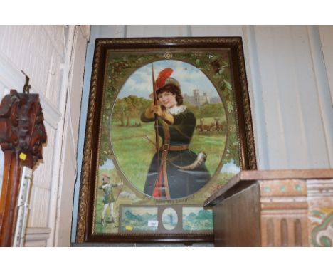 A coloured print "The Foresters Daughter"