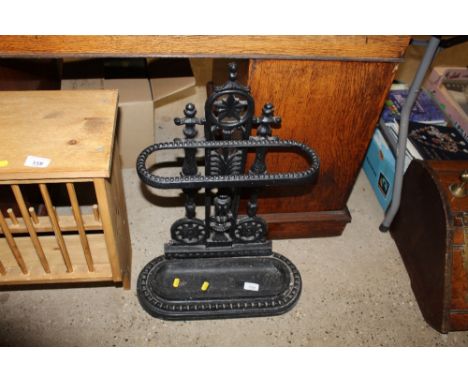 A cast iron stick stand 