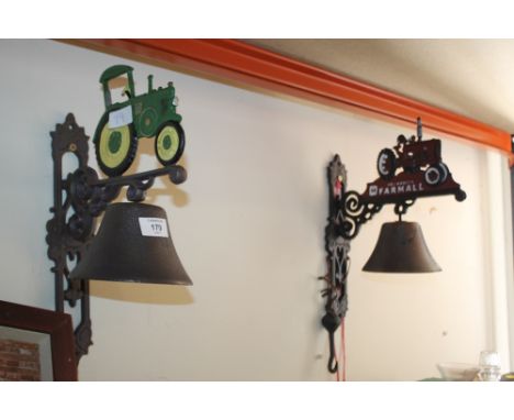 ***TWO CAST TRACTOR BELLS