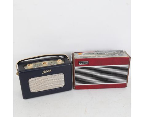 A Vintage Roberts RP26-B transistor radio, mains/battery, and an older Roberts radio, model R200 