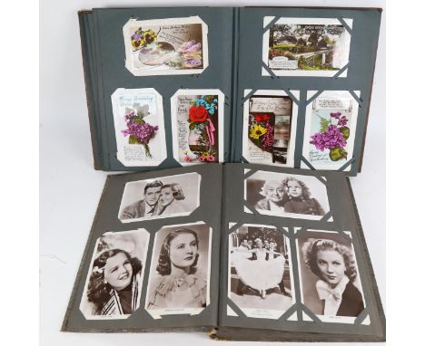 2 albums of Vintage postcards and picture cards (2 albums) 