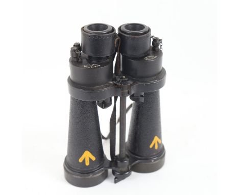 A pair of Second World War Period Barr & Stroud military issue CF41 7x Naval binoculars, marked AP no. 1900A, with British Br