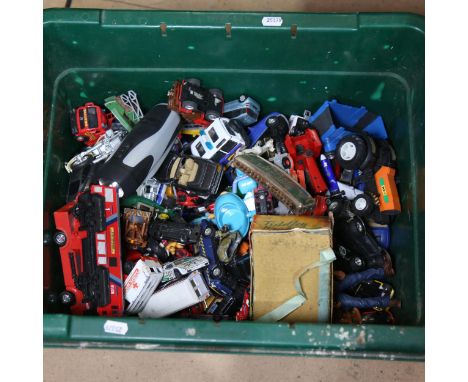 Various toy cars and vehicles, including Corgi (boxful) 