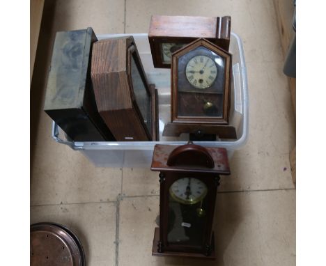 A boxful of Vintage clocks 