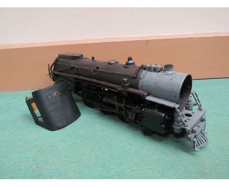 A live steam G scale 4-6-0 American style locomotive, 32mm gauge, approximately 39cm long 