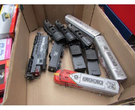Two Bachmann DCC fitted 00/H0 gauge A.T &amp; S.F 2526 locomotives and fenders together with a Bachmann Boston and Maine 2360