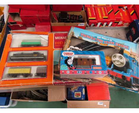 A Hornby The World of Thomas The Tank Engine Clockwork Train Set, boxed Thomas &amp; Friends R9046 Toby The Tram and Mehanote