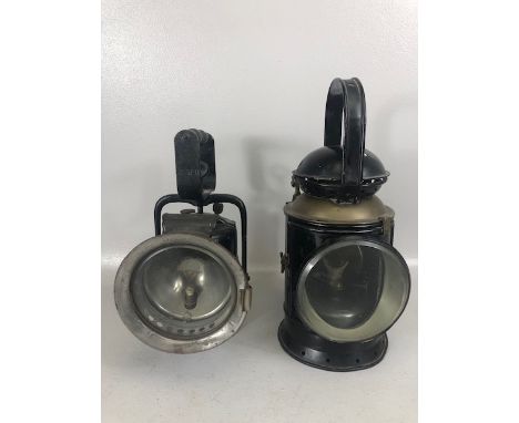 Railway Interest , GWR three Aspect hand lamp and a GWR premier hand lamp 
