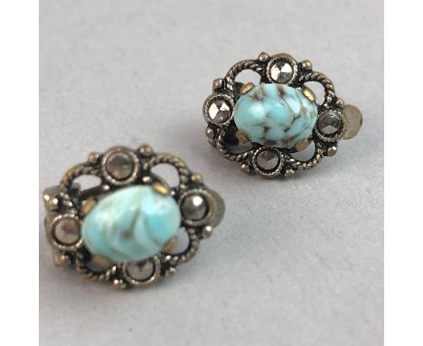 TEN PAIRS OF VINTAGE SILVER AND OTHER EARRINGS