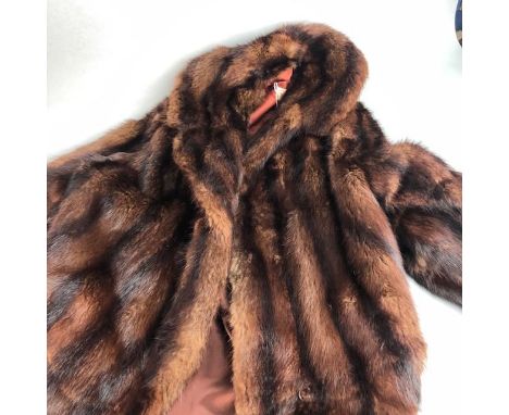 TWO VINTAGE FUR COATS, one quarter length