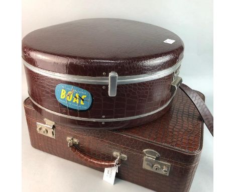 TWO VINTAGE SUITCASES