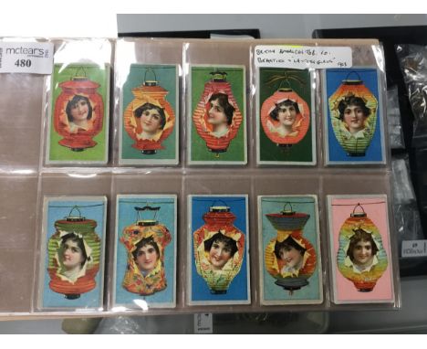 BRITISH AMERICAN TOBACCO COMPANY CIGARETTE CARDS, a set of twenty-five lantern girls