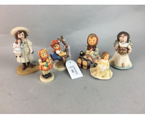 LOT OF GOEBEL FIGURES, of children, along with a Hummel figure, and other figures of children (15)