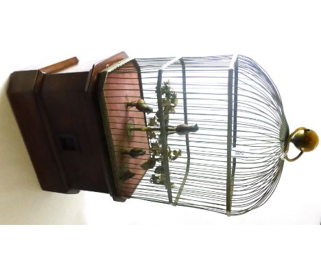 A 19th century coin operated bird cage automaton CONDITION REPORT: