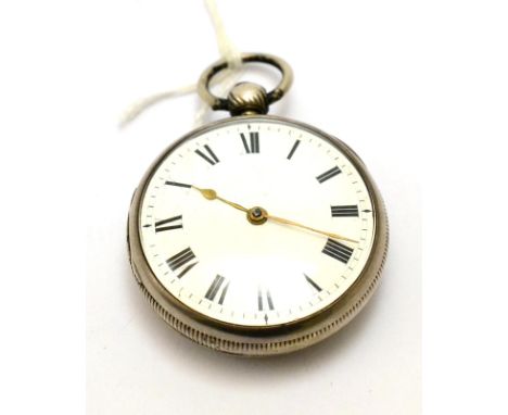 A silver open faced rack lever pocket watch, signed Willm Moon, No.4 Holborn Bars, London, 1824, gilt fusee movement, dust co