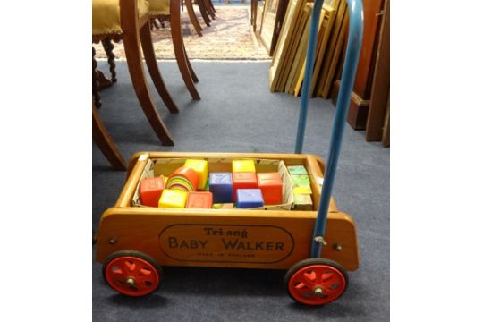 baby walker with bricks