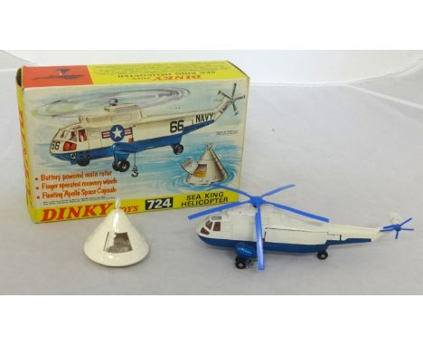 Dinky Toys, model 724, Sea King helicopter, boxed.