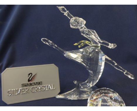 Swarovski Crystal Glass Magic Of The Dance 'Anna' Annual Edition 2004 with plaque and Certificate Of Authenticity, boxed as n