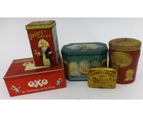 Collection of vintage biscuit tins and others, 30 tins or more