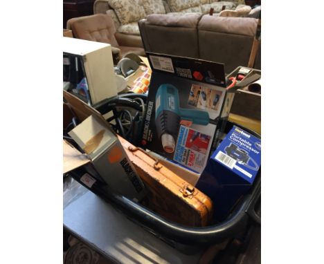 BOX OF BOXED ELECTRICAL TOOLS