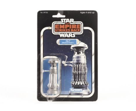 Vintage Kenner Star Wars ESB FX-7 Medical Droid 3 3/4” Figure, 31 back punched card, contained in protective case, figure E, 