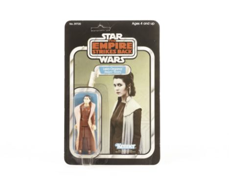 Vintage Kenner Star Wars ESB Leia Organa (Bespin Gown) 3 3/4” Figure, 31 back punched card (tab in place), contained in prote