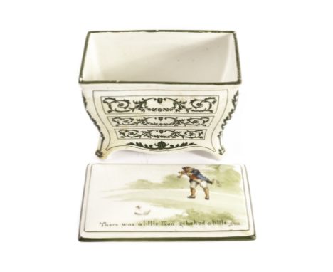 Huntley & Palmers Nursery Rhyme Biscuit Commode, ‘There was a little man & he had a little gun’, made by Royal Doulton with c