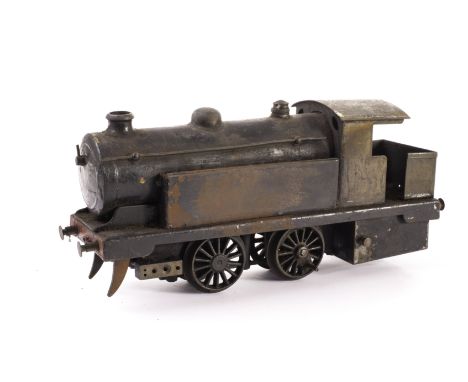 A Bowman ‘265’ 0 Gauge Live steam tank engine: originally in LNER green, P, one cylinder needs repair, general scorching to p
